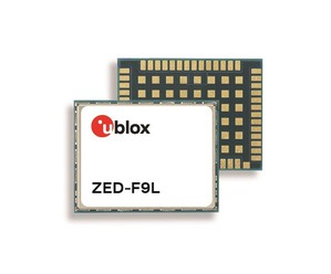 u-blox ZED-F9L 是一款 L1/L5 GNSS 接收器模組,適合於車載資通訊系統 (TCU)、V2X 和導航應用。
