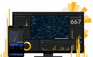 互動國際數位展示ArcGIS平台的監控儀表板工具,可幫助企業精準即時監控碳排並有助於負碳決策規劃