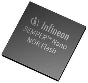 英飛凌推出256 Mbit SEMPER Nano NOR Flash快閃記憶體產品,助力打造小巧節能的工業和消費電子產品