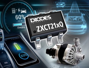 Diodes推出符合车用规格电流分流检测器ZXCT21xQ系列,可实现电动车辆上高精度电压感测功能。