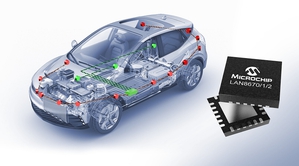 Microchip公司推出LAN8670/1/2系列乙太網PHY,簡化將低速設備連接到標準乙太網網路的架構。