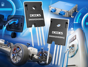 Diodes公司推出兩款符合汽車規格的碳化矽 (SiC) MOSFET,可提升電動與混合動力汽車 (EV/HEV)車用子系統的效率及功率密度。