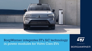 博格華納採用意法半導體碳化矽技術,為Volvo下一代電動汽車設計Viper功率模組