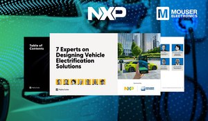 貿澤電子與NXP Semiconductors合作出版最新的電子書,探索設計汽車電動化系統時會遇到的挑戰,並提供有關潛在解決方案路徑的見解。