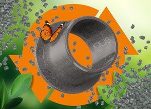 新型iglidur ECO P210乾式自潤軸承由塑膠再生材料製成,免潤滑、耐腐蝕,適用於攪拌器、實驗室研磨機、過濾系統和洗車設備等應用。(source:igus GmbH)