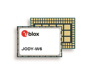 全新 u-blox JODY-W6 模组具有同步双频 Wi-Fi 6E 和蓝牙 LE音讯功能,即使在高温下也能运作。