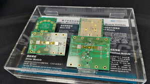 工研院的量子位元低溫控制晶片模組,包含混波器、驅動模組、放大模組與讀取模組。