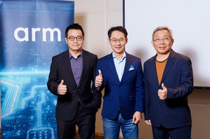 (左起)Arm 應用工程總監 徐達勇、Arm 台灣總裁 曾志光,Arm 車用事業部亞太區資深總監 鄧志偉