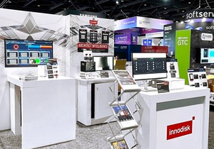 宜鼎叁展GTC大会展示智慧工厂解决方案如何串接NVIDIA AI Enterprise软体开发工具,发挥AI落地应用优势。