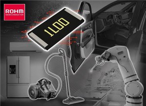 ROHM 6432尺寸金屬板分流電阻「PMR100」系列新增3款超低阻值產品,額定功率為5W,有助汽車、工業設備和消費性電子設備等應用產品實現小型化。