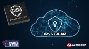 Microchip的ECC608 TrustMANAGER 透过 keySTREAM 在现场管理和更新安全凭证,云端SaaS服务利用安全认证 IC实现自助式订制PKI,简化现场配置和物联网设备的生命周期管理。