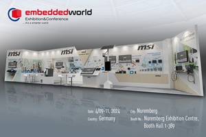 MSI微星科技即將於4月9~11日參加在德國紐倫堡舉行的Embedded World 2024,展現其最新創新成果。