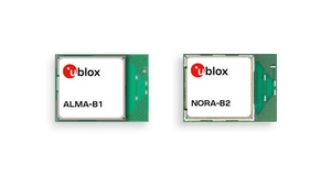 u-blox新款多功能藍牙低功耗模組 ALMA-B1 和 NORA-B2,透過整合Nordic的新 nRF54 系列晶片,可為高階和工業IoT應用提供高處理能力和安全特性。