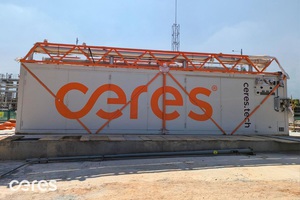 圖為位於Shell印度邦加羅爾設施的Ceres貨櫃(source:Ceres)