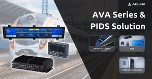 凌华科技推出新一代铁路解决方案: AVA-7200边缘AI伺服器、AVA-1000列车对地闸道器,和乘客资讯显示系统(PIDS)。