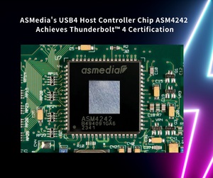 祥碩USB4主控端晶片ASM4242獲Thunderbolt 4認證,提供更靈活的高速傳輸解決方案。