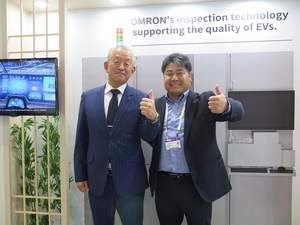 OMRON檢測系統事業部總經理澀谷和久(左)
