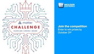 貿澤電子(Mouser Electronics)將與Silicon Labs和Arduino合作贊助2024年Matter挑戰賽。
