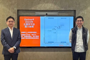 Pure Storage台灣區總經理周正平(左),Pure Storage大中華區技術總監何與暉(右)。