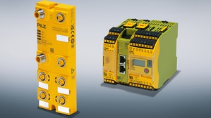 Pilz小型安全控制器PNOZmulti 2採用新輸入和輸出模組PDP67,它們可直接安裝在機器上,並可靠地評估來自現場連接的感測器和致動器的訊號,適用於分散式周邊設備。(source:Pilz GmbH & Co. KG)
