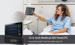HID-1540為一款搭載第12代Intel Core Alder Lake U處理器平台的15.6吋醫療級平板電腦,具備強大的運算性能及圖像處理能力。