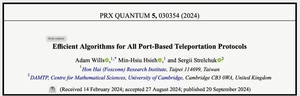 鸿海研究院量子计算研究所所长谢明修和Adam Wills研究员以及英国剑桥大学Sergii Strelchuk教授的研究成果,已发表於量子计算期刊PRX-Quantum。(source:鸿海研究院)