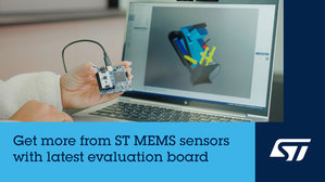 意法半導體升級版感測器開發板，強化ST MEMS Studio即插即用體驗
