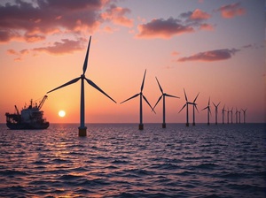 遠傳電信宣布與哥本哈根基礎建設基金旗下的渢妙一期離岸風電場簽訂長期企業綠電契約,加強多元綠能布局(示意圖)