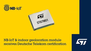 ST87M01 模組新增 Wi-Fi 定位功能,提供室內及高密度城市區域的穩定定位,並公開符合遠端 SIM 設定生態系統之標準。